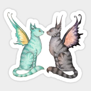 Fairy Cats Sticker